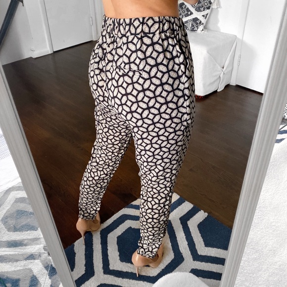 ๐ค VERO MODA BLACK TAN LOOSE HIGH WAIST PANTS! - Picture 3 of 8